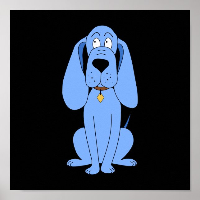Affiche Chien bleu. Hound. (Devant)