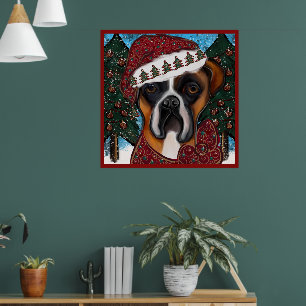 Affiche Chien Boxer