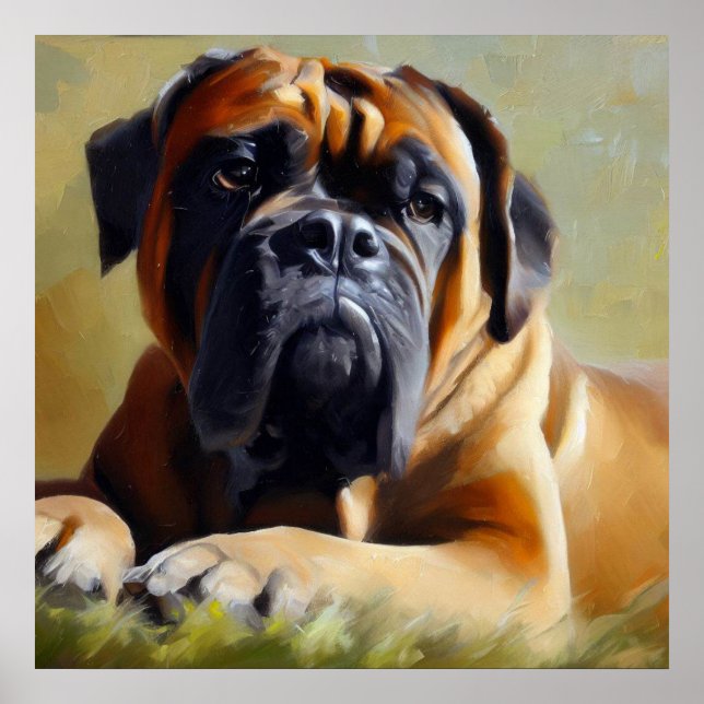 Affiche Chien Bullmastiff (Devant)