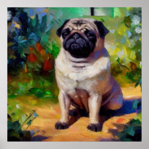 Affiche Chien carlin