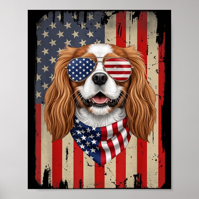 Affiche Chien Cavalier King Charles 4 juillet (Devant)