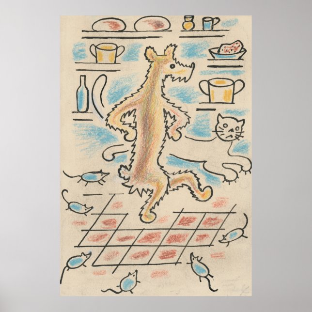 Affiche Chien, chat et souris (Devant)