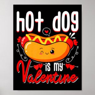 Affiche Chien Chaud Est Mon Valentin Mignon Enfants T Jour