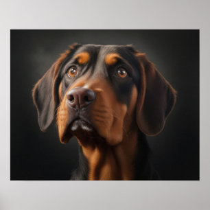 Affiche Chien Coonhound