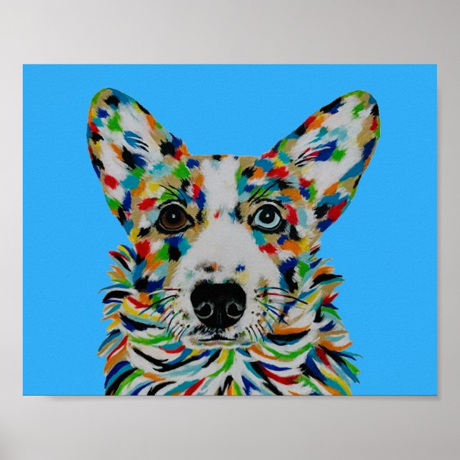 Affiche Chien Corgi (Devant)