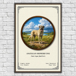 Affiche Chien de berger d'Anatolie Série de zoologie