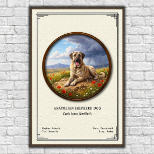 Affiche Chien de berger d'Anatolie Série de zoologie