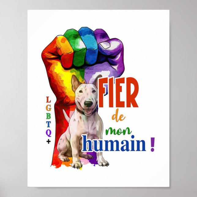 Affiche Chien de Bullterrier miniature (Devant)
