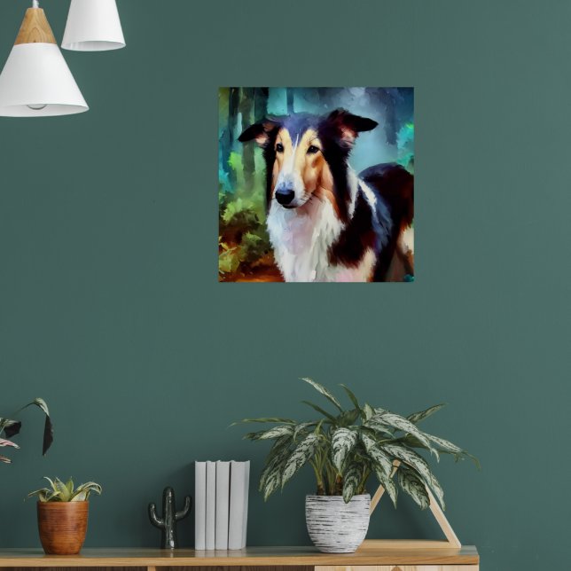 Affiche Chien de Collie lisse (Salon 1)