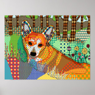 Affiche Chien de Corgi 164