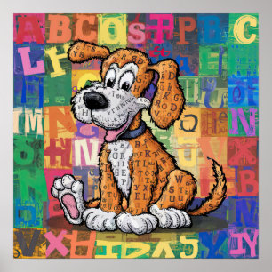 Affiche Chien de dessin