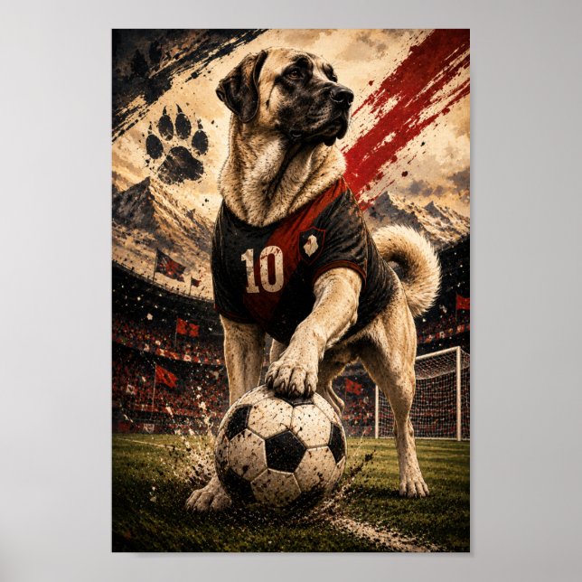 Affiche Chien de garde de terrain Shepherd d'Anatolie (Devant)