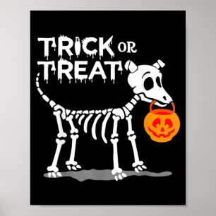 Affiche Chien de Halloween Trick Or Treat