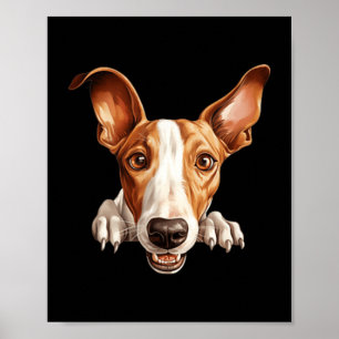 Affiche Chien de Ibizan Maman Papa Regardant Puppy