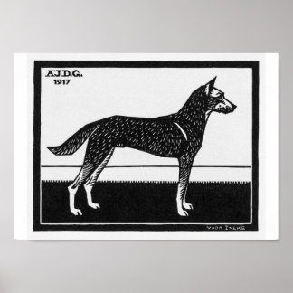 Affiche Chien de Julie de Graag