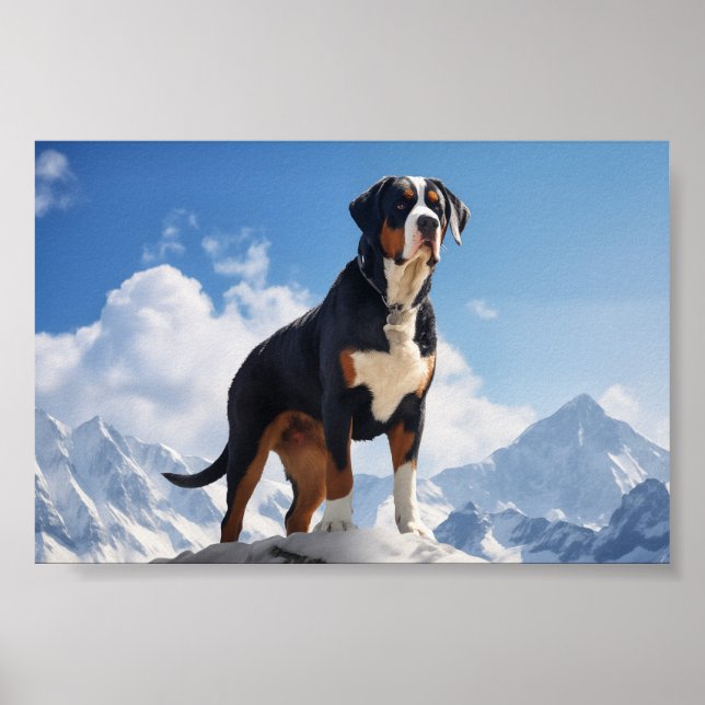 Affiche Chien de montagne de Grande Suisse (Devant)