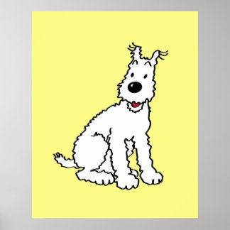 Affiche Chien de neige Tin Tin