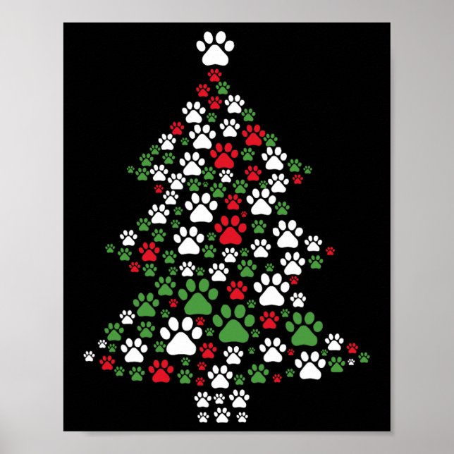 Affiche Chien de Noël Empreinte de patte Chien de Noël Chi (Devant)