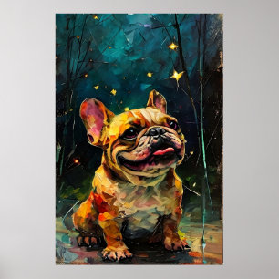 Affiche Chien de race Bouledogue Français fantaisiste rega
