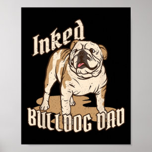 Affiche Chien de race Chien de taureaux père Bulldog Dit P