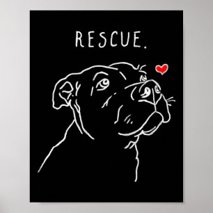Affiche Chien de sauvetage, Dessin Tbull, Maman de sauveta