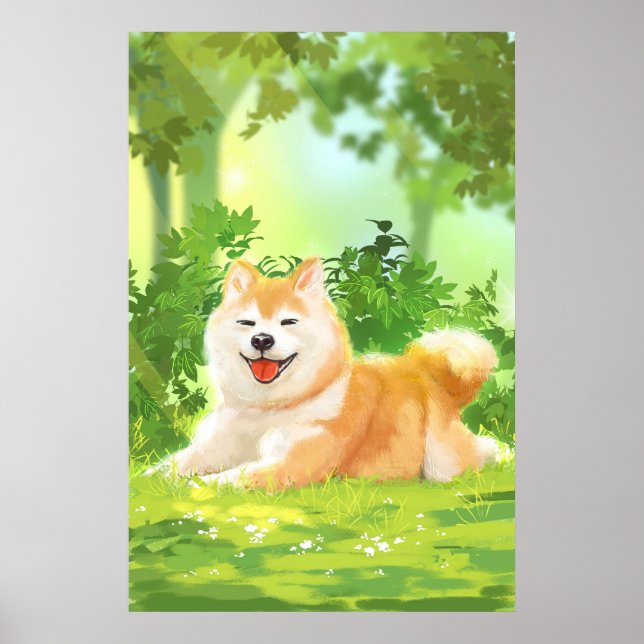 Affiche Chien de Shiba Inu (Devant)