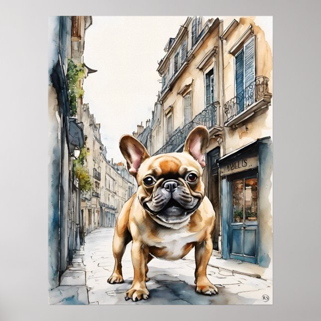 Affiche Chien de taule français - Art Chien Imprimer (Devant)