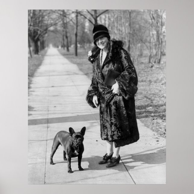 Affiche Chien de taureau français, années 1920 (Devant)