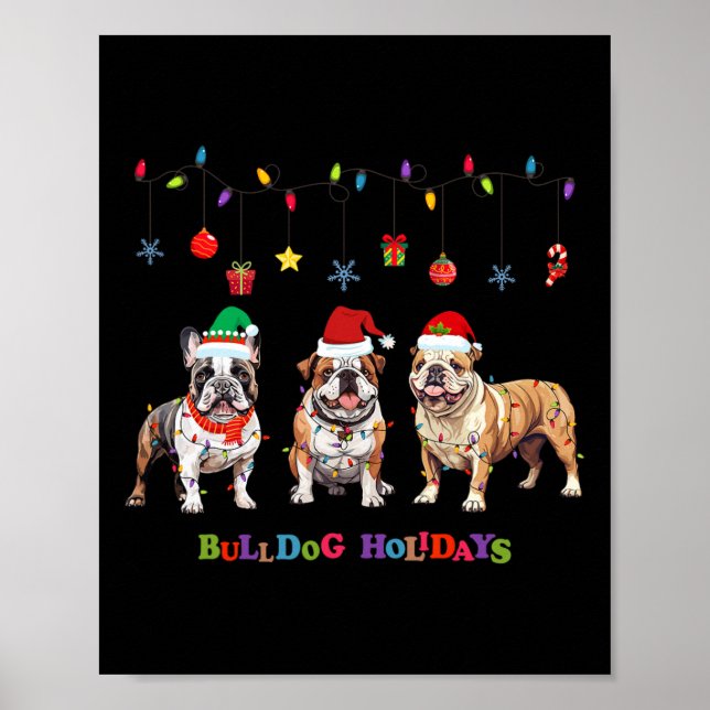 Affiche Chien de taureau Noël3 (Devant)