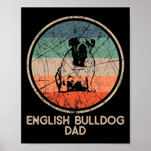 Affiche Chien de taureau - Vintage anglais Chien de taurea
