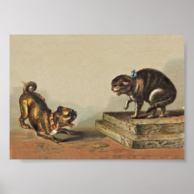 Affiche Chien et Kitty en Pug merdique (Devant)