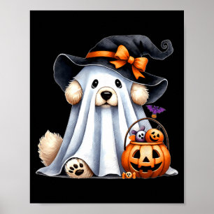 Affiche Chien fantôme d'Halloween