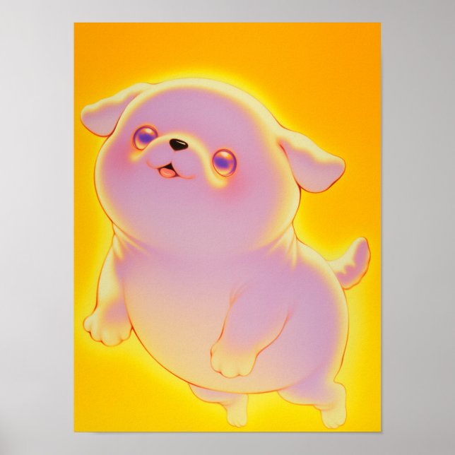 Affiche Chien fantôme mignon (Devant)