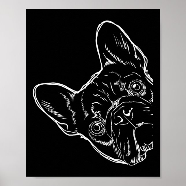 Affiche Chien français Bulldog 1 (Devant)