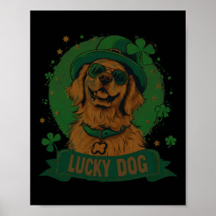 Affiche Chien Golden Retriever - Saint-Patrick Saint Pad