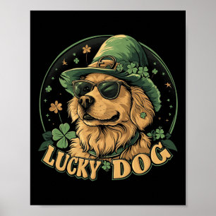 Affiche Chien Golden Retriever - Saint-Patrick Saint Pad