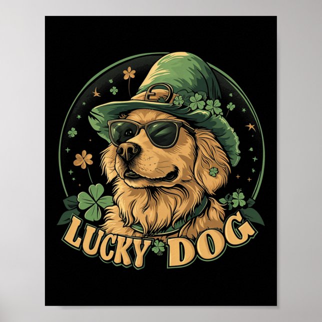 Affiche Chien Golden Retriever - Saint-Patrick Saint Pad (Devant)