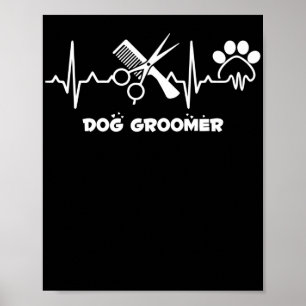 Affiche Chien Groomer Animaux de compagnie Grooming Hearbe