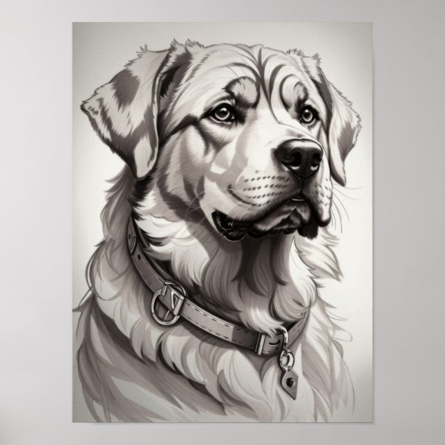 Affiche Chien Labrador (Devant)