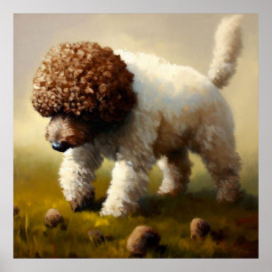 Affiche Chien Lagotto Romagnolo