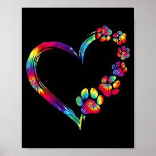 Affiche Chien Maman Papa Chiot Aimer Chiens Empreinte de p