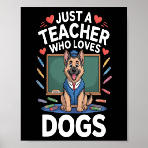 Affiche Chien Mignon À L'école