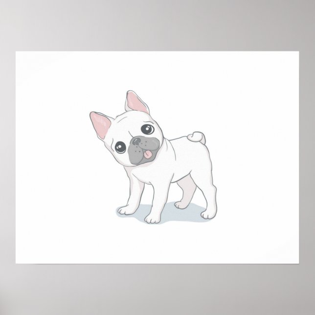 Affiche Chien mignon chiot | Cadeau Pour Amoureux de les c (Devant)