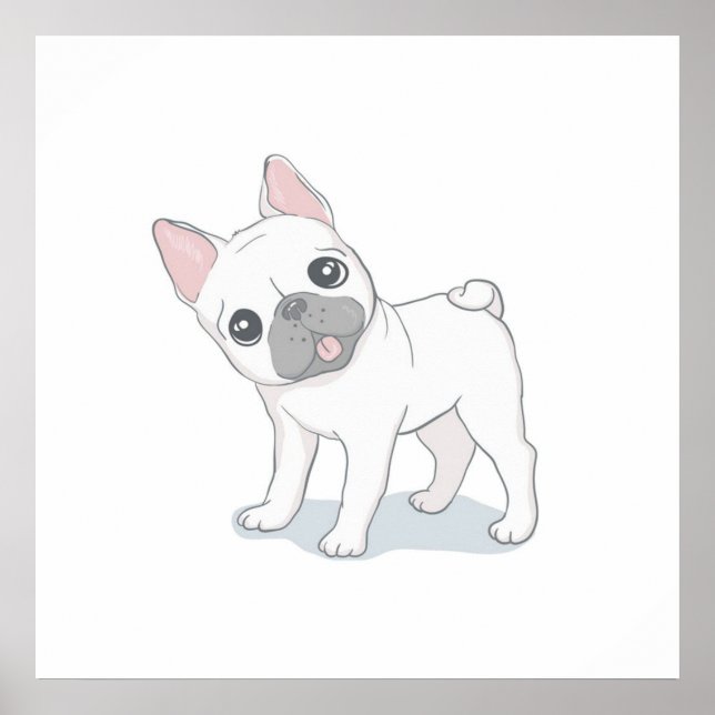 Affiche Chien mignon chiot | Cadeau Pour Amoureux de les c (Devant)