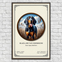 Chien noir et feu de la série de zoologie Coonhoun