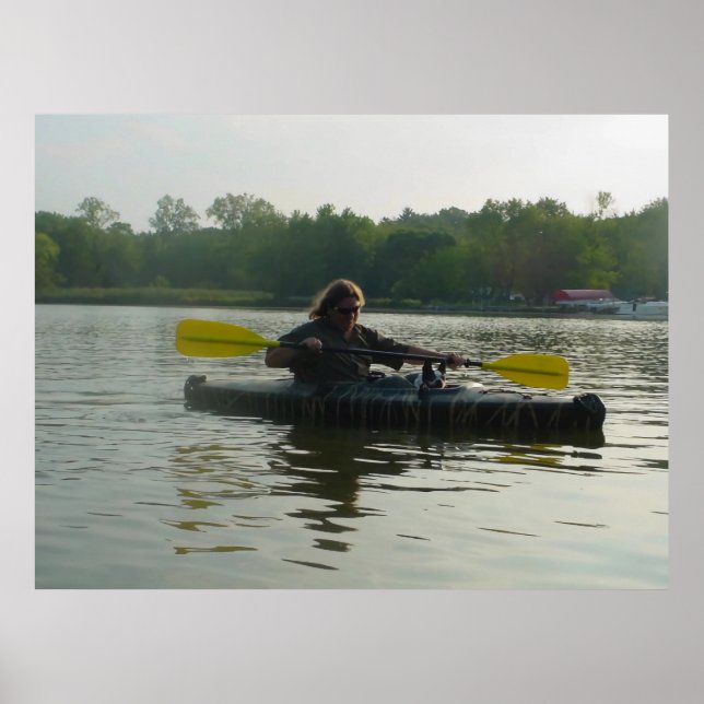 Affiche Chien Paddler (Devant)