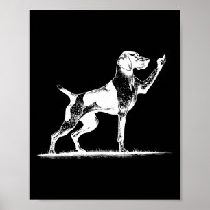 Affiche Chien Pointer Rudoyé Trou de Chien Pointer Alleman