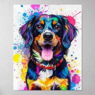 Affiche Chien pop art