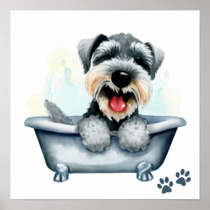 Affiche Chien Schnauzer
