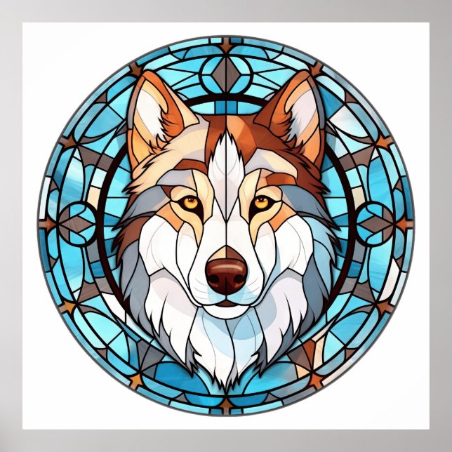Affiche Chien sibérien Husky Sibérien (Devant)
